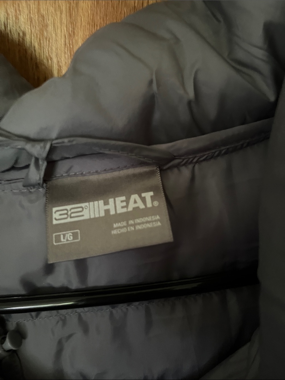 32 Degrees Women's Quilted Hooded Puffer Coat - Gray - Picture 2 of 3